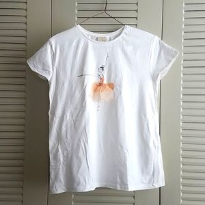 Orange Ballerina Tshirt